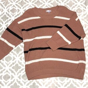 JUNIPER LN MATERNITY Brown Knitted Sweater